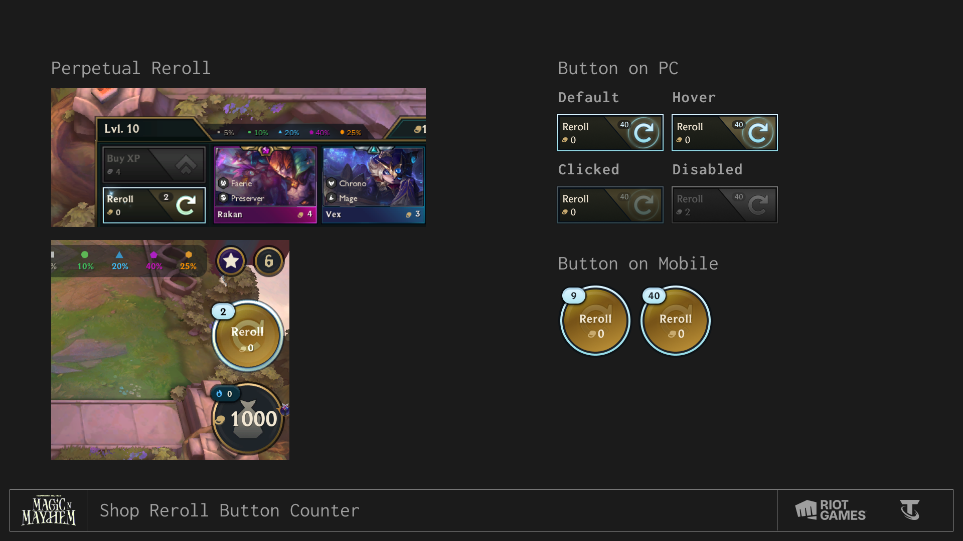 Free Shop Reroll Button